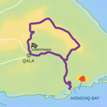 Qala, North East Coast Tour Map